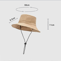 Topi Lipat Anti Angin Anti Air Bahan Polyester untuk Memancing, Hiking, Camping, dengan Tali Pengikat Dagu yang Aman, Cepat Kering