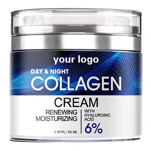 Crème hydratante pour le visage végétalien biologique en vrac <span class=keywords><strong>de</strong></span> marque privée crème pour le visage au collagène d'escargot crème au collagène jour et nuit - Product Image 1