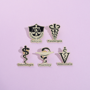 Pin de Esmalte Símbolo de Caduceo de Serpiente para Odontología Fisioterapia Veterinaria y Farmacia, Broche de Insignia de Salud Médica, Regalo para Doctor y Enfermera - Product Image 4