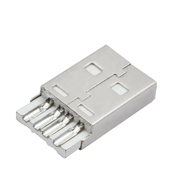 USB Connector EEN Mannelijke seat 4 Pin USB Socket Type EEN soldeer type