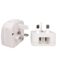 Tout nouvel adaptateur britannique vers américain plat 2 broches vers 3 broches convertisseur de puissance pour type-a vers type G prise US vers UK 13 ampères