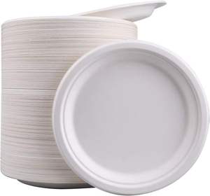 <span class=keywords><strong>Assiette</strong></span> de bagasse compostable incassable exclusive <span class=keywords><strong>Black</strong></span> <span class=keywords><strong>friday</strong></span> pour les événements de restauration Banquets de mariage - Product Image 1