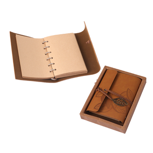 Funda de cuero Foska creativa, suministros escolares y de oficina A6 B6, Papel kraft de PU DIY, hojas sueltas, cuaderno de negocios impermeable de lujo - Product Image 1