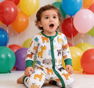 Conjunto <span class=keywords><strong>de</strong></span> Pijama <span class=keywords><strong>de</strong></span> Bambú para Bebé Recién Nacido, Mameluco con Cierre y 2 Piezas, Venta al por Mayor, Listo para Enviar, Ropa <span class=keywords><strong>de</strong></span> Dormir Suave - Product Image 2