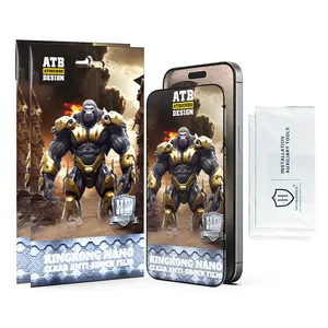 ATB 하이 퀄리티 HD 클리어 3D 강화 고릴라 유리 아이폰에 대 한 15 14 13 강화 유리 화면 보호기 삼성 S24