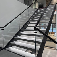 VIKO Moderne Préfabriqué Antidérapant et résistant à l'usure Installation rapide Escalier à double limon en marbre