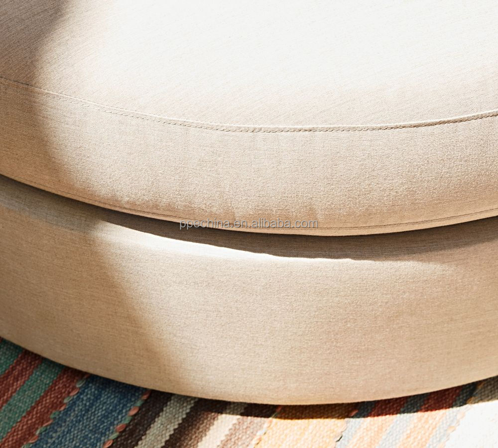 Hot Sale Round Shape Fabric Sofa bed Outdoor Sun Lounger garden Furniture Modern sunbed outdoor sofa