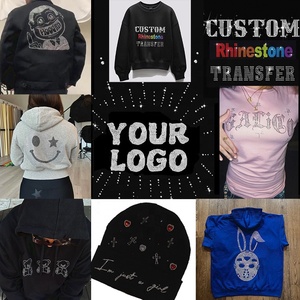Motivi Strass <span class=keywords><strong>Personalizzati</strong></span> di Fabbrica con Applicazione a Caldo, Design Bling Bling con Strass Termoadesivi per Abbigliamento - Product Image 5