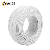 Cable Coaxial RG6 de 100 pies en Rollo, Aislamiento de Espuma PE de 75 Ohmios, para Instalación Profesional de Satélites y CCTV, Alta Flexibilidad