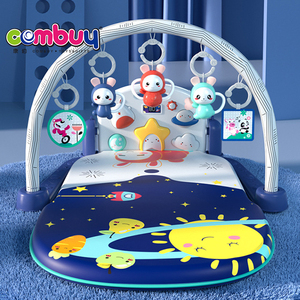 Veilleuse lapin mignon avec télécommande, jouet de piano pour bébés rampant, tapis de jeu pour enfants - Product Image 3
