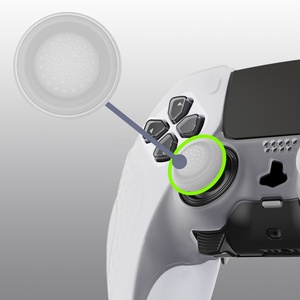 PlayVital Glow in Dark Anti-Slip Clear Ergonomic Soft <b>Rubber</b> Protector Skin Silicone Cover Case for PS5 <b>Edge</b> Wireless Controller - Product Image 6