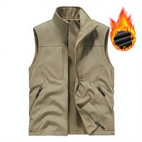 Gilet tactique imperméable pour homme, multi-poches, fermeture éclair courte, idéal pour la pêche, la chasse, la randonnée, l'été