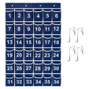 Organizador de Pared para Aula con 36 Bolsillos, Bolsa de Almacenamiento Colgante para Puerta, Porta Celulares, Suministros Escolares y de Oficina - Product Image 1