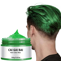 Coloration capillaire temporaire de marque personnalisée, cire pour peinture à l'argile, teinture mate pour les cheveux, cire de couleur pour fête, pommade pour cheveux