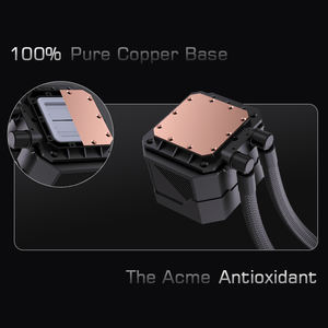 Lovingcool 240mm LED <span class=keywords><strong>CPU</strong></span> 수냉 쿨러 공기 및 수냉 12V 호환 라디에이터 인텔 및 AMD 게이밍 케이스 팬 쿨링 - Product Image 5