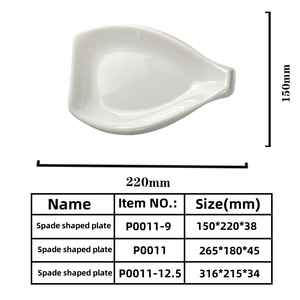 <span class=keywords><strong>Assiette</strong></span> en mélamine moderne écologique en forme de bêche design irrégulier imitant les desserts en céramique vaisselle en plastique - Product Image 6