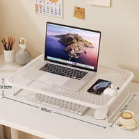 Support pliable en métal pour ordinateur portable, rehausseur d'écran réglable en hauteur, support portable pour ordinateur portable, organisateur de bureau pour la maison et le bureau