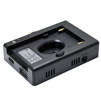 Plaque adaptateur de chargeur de batterie NP-F NPF avec port de charge Type-C, sortie DC12V/8.4V USB-A D-TAP pour accessoires d'appareil photo Sony