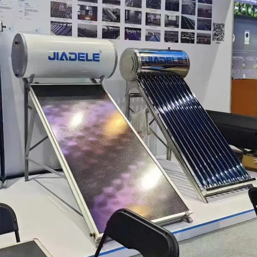 JIADELE Solar-Wasserheizungssystem ohne Druck evakuiertes Vakuumrohr ohne Druck-Kältemaschine Solarstrom-Wasserheizgerät für Zuhause