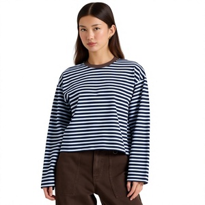 Women's Long Standard Casual T-Shirt Extended Length Regular Fit Short Sleeve Cotton Tee Fashion Everyday Basic <b>Top</b> Wholesale - Product Image 5