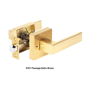 Nhà Máy Giá Thị Trường Mỹ Nhập Keyed Bảo Mật Passage Dummy Hợp Kim Kẽm Lever Set Đôi Xử Lý Khóa Cửa - Product Image 4