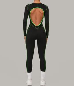 विभिन्न प्रकार की शैलियों मल्टीकोलर खेल योग जम्पसूट बैकलेस उच्च शक्ति वाले फिटनेस जिम बॉडीसूट - Product Image 3