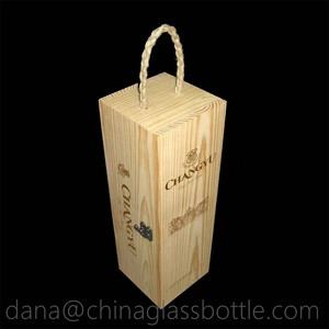 Scatola <span class=keywords><strong>regalo</strong></span> di lusso <span class=keywords><strong>in</strong></span> <span class=keywords><strong>legno</strong></span> per bottiglie di vetro liquore vino Rum XO scatole di bottiglia di marca - Product Image 4