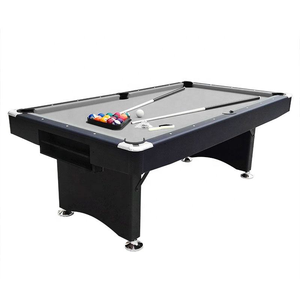 Table de <span class=keywords><strong>billard</strong></span> américaine portable en MDF avec pieds pliants de qualité supérieure, design léger, 6 pieds, avec poches de récupération de balles - Product Image 1