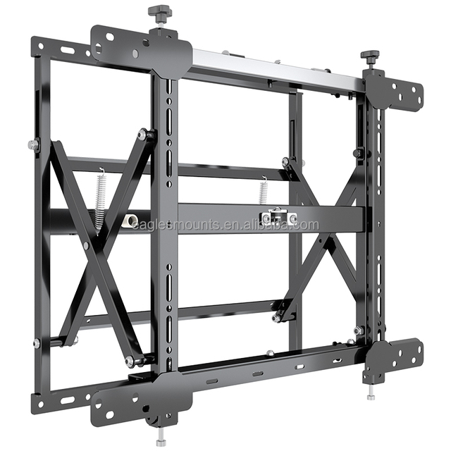 Push Down Ultra Slim Video Wall Mount VESA 600*400 mm 42 Inch 55 Inch Max Load 35 KG TV Bracket