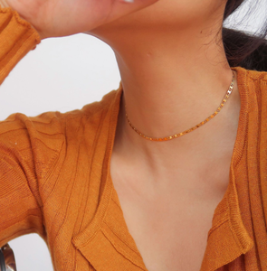 Collana con Catena Marina a Maglie Ancora in Ottone Dorato, <span class=keywords><strong>Gioielleria</strong></span> Fine, Catena Marina Taglio Diamante 5mm - Product Image 6