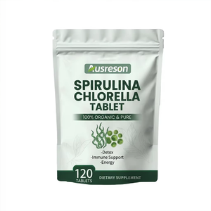 Ausreson <span class=keywords><strong>Comprimés</strong></span> Mixtes d'Algues Biologiques <span class=keywords><strong>Spiruline</strong></span> et Chlorelle <span class=keywords><strong>500</strong></span> 3000mg <span class=keywords><strong>Comprimés</strong></span> Originaux de <span class=keywords><strong>Spiruline</strong></span> et Chlorelle pour la Santé Digestive - Product Image 2