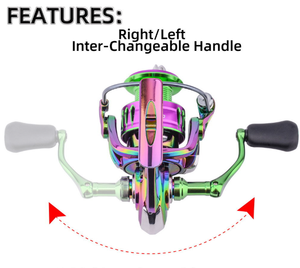 <span class=keywords><strong>Moulinet</strong></span> de pêche à la ligne en métal coloré arc-en-ciel série RB, <span class=keywords><strong>moulinet</strong></span> de pêche en mer à longue portée - Product Image 4