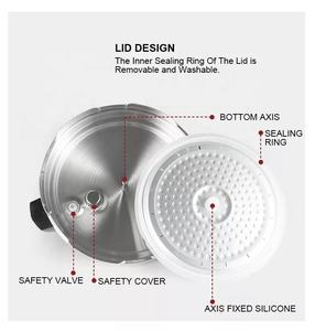 Cuisinière à pression électrique pour riz, <span class=keywords><strong>4</strong></span> ou 6 personnes, revêtement antiadhésif, cuve intérieure en aluminium, cuillère gratuite, recettes personnalisées, 5, 6, 8, 10, 12 <span class=keywords><strong>L</strong></span> - Product Image 4