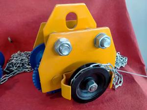 Carro liso suspendido monorriel manual de 2 toneladas utilizado para levantar con vigas planas de polipasto en I-Beam - Product Image 6