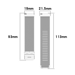 Correa Magnética Milanesa de Acero Inoxidable BEEFLYPOWER de 19 mm ID205U para Xiaomi Haylou Solar LS01 Uwatch <span class=keywords><strong>Ufit</strong></span> GT - Product Image 3