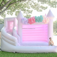 Aire de jeux gonflable pour enfants de couleur violet clair, piscine à balles gonflable pour enfants, aire de jeux intérieure