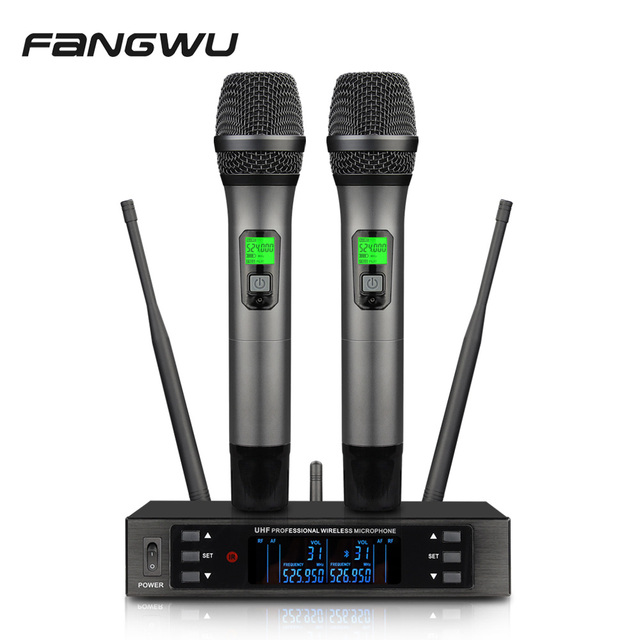 High Quality Uhf Wireless Professional Karaoke Mic Microphone With BT Function