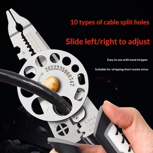 Electrician Stripping Pliers Stripping and Cutting Line Multifunctional Universal Industrial Grade Line Breaking Turntable Cable - Product Image 3