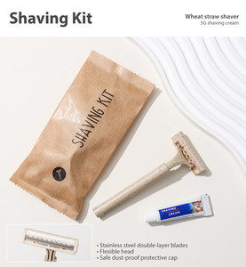 Kit di Cortesia per Hotel Certificato CE, Ecologico, Usa e Getta, Portatile, di Alta Qualità, con Spazzolini da Denti in Paglia Popolari - Product Image 4