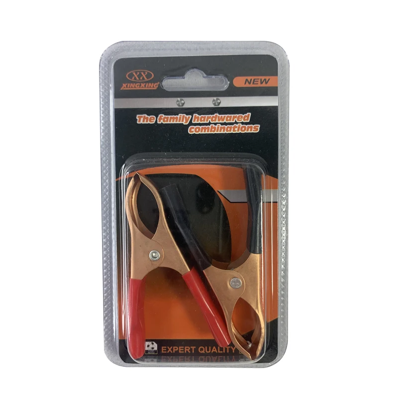 Заводская оптовая продажа, 2 шт., Медный позолоченный длинный зажим для батареи 75, зажимы типа «крокодил», безопасный металлический зажим типа «крокодил»