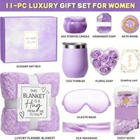 Auf Lager: Damen-Spa-Geschenkset mit Duftkerze, Badebombe, Becher und Geschenkbox – Perfekt als Geburtstags- oder Feiertagsgeschenk für die beste Freundin