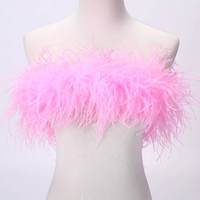 Plume d'autruche à 7 couches pour la décoration de Noël de carnaval Halloween; pour les accessoires de danse de costume de jeu de rôle