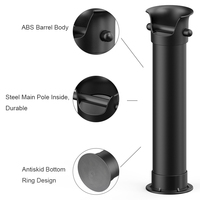 Boîte à fouet en plastique Abs pour café en forme de seau, conteneur Commercial, à poser sur le sol, outils pour le café, boîte à pression, 50 unités