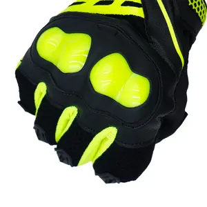 Gants de moto en cuir de qualité supérieure sérigraphiés Gants de protection des mains avec doigt complet Personnaliser le logo Vente en gros - Product Image 4