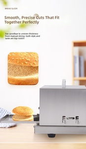 New Version <strong>Sourdough</strong> Bread Slicer Electric Italian Bakery Machine Bread Slicer Bread Cutter Slicer - Product Image 5