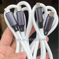 Câble de charge rapide USB-C en silicone souple blanc de haute qualité 100W, âme en cuivre, écologique, pour téléphone portable