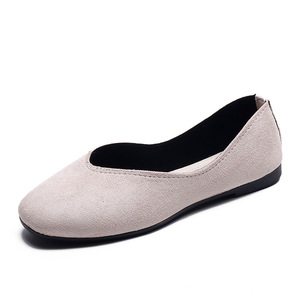 Mocassins pour femmes à bout peu profond, couleur unie, tendance, chaussures décontractées pour femmes, chaussures plates confortables pour la marche en plein air - Product Image 2