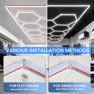 LED Su Geçirmez Tavan Lambaları Berber Dükkanı Spor Salonu Garaj 14 Bölmeli Sistem - Product Image 4