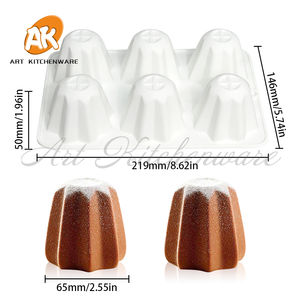 AK 6 Cavitives Octogonale Étoile Silicone <span class=keywords><strong>Mousse</strong></span> Moule 3D Mousseline De Soie <span class=keywords><strong>Brownie</strong></span> Moule DIY Pudding Chocolat Moule De Noël Gâteau Outil - Product Image 2