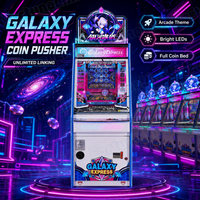Machine de jeu d'arcade originale à pousser les pièces, prix d'usine, connectivité illimitée, version anglaise, machine à pousser les pièces avec bonus FEC